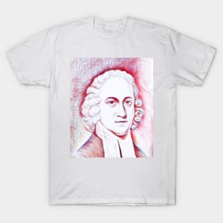 Jonathan Edwards Black And White Portrait | Jonathan Edwards Artwork | Line Art 3 T-Shirt